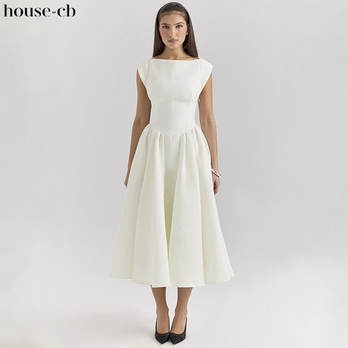 HouseofCB精致缎面连衣裙