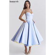 House of CB 度假休闲风薄纱中长连衣裙