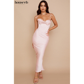 CB连衣裙鱼骨束腰长裙吊带裙女装 House 气质优雅裙子Charmaine