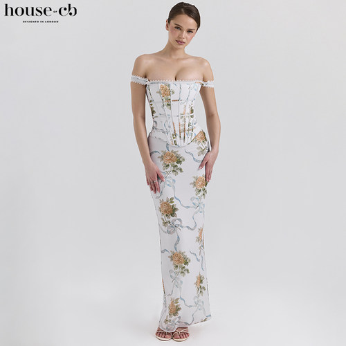 HouseofCB华丽性感束腰长裙