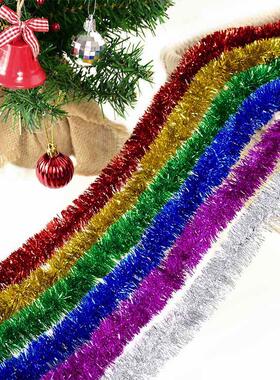 230cm Foil Tinsel Ribbon Garland for Christmas Decoration Xm