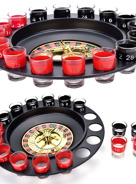 Bar Funny Tools Russia Turntable Shot Glass Drinking Game 16