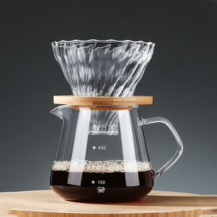 Hand Brewed Drip Glass Over Pot Pour Filter Coffee