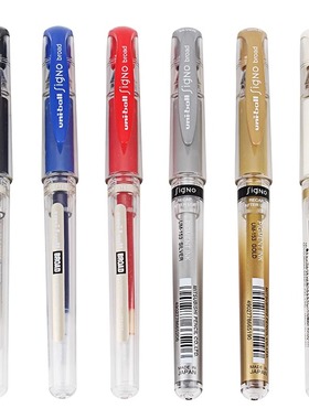 Uni Ball Signo Broad UM 153 Gel Pen White Blue Red Black Si
