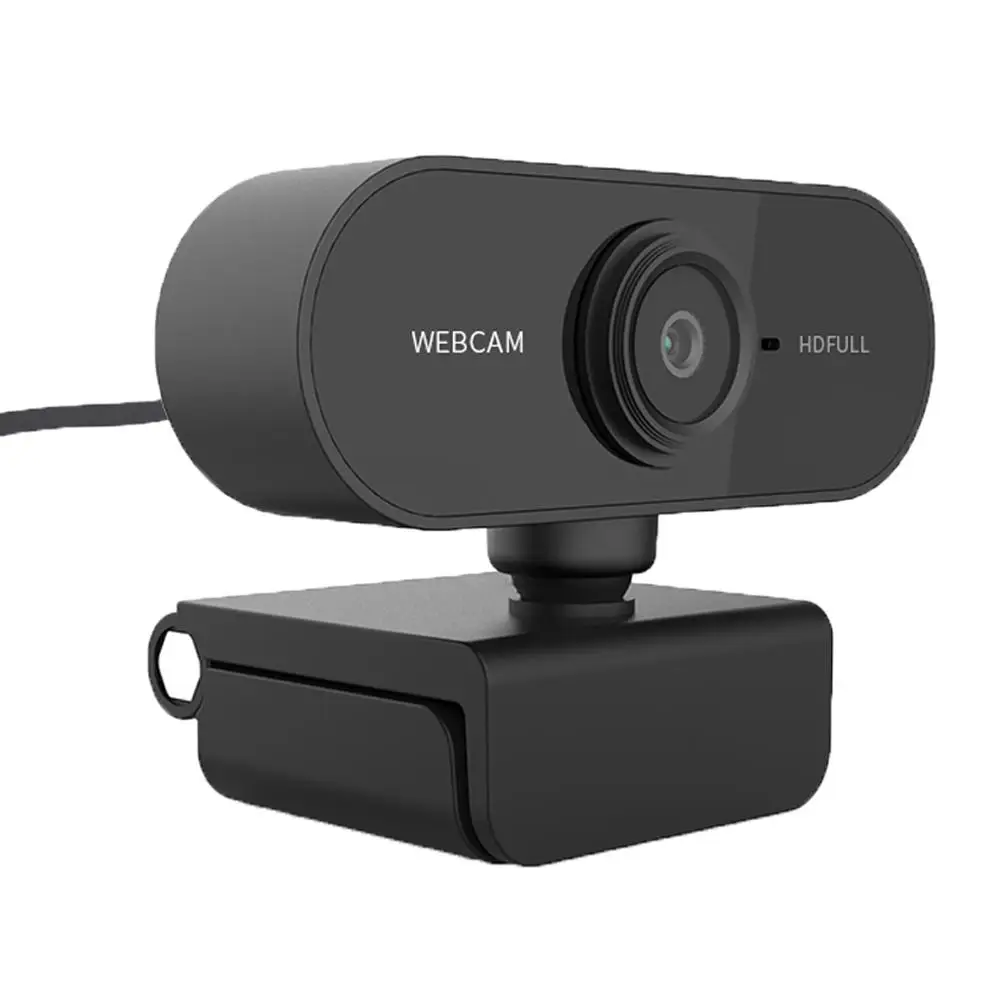1080P HD Webcam with Mic Rotatable PC Desktop Web Camera