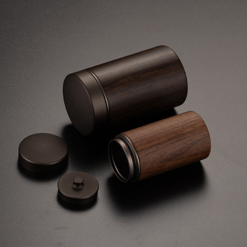 创意铝盖茶叶罐黑檀实木密封罐便携旅行储茶罐小号高档醒茶密封罐,餐饮具,茶叶罐,淘宝优惠券,粉丝福利购,淘宝优惠卷