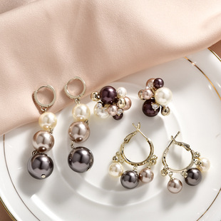 小众设计流苏耳饰轻奢耳钉耳环 珍珠耳坠耳扣时尚 秋冬新款 气质长款