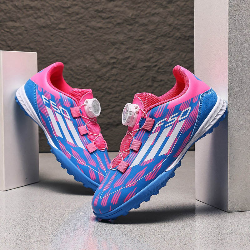 回力C罗刺客女童足球鞋儿童女孩旋转款碎钉TF小学生男童防滑训练