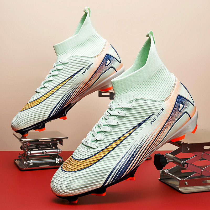 回力C罗刺客16足球鞋儿童专业长钉AG碎钉TF小学生专用训练5青少年