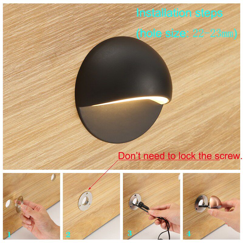 极速10Pcs/set 50mm Black Half Moon Waterproof Garden Yard Pa