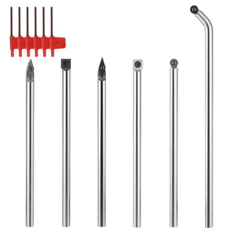 Meterk Multifunctional Solid Carbide Insert Lathe Cutter Rou