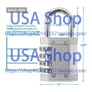 Padlock - 4 Digit Combination Lock 密码挂锁