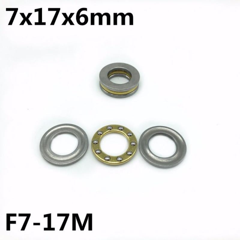 50Pcs F7-17M 7x17x6 mm Axial Ball Thrust Bearing plane thrus