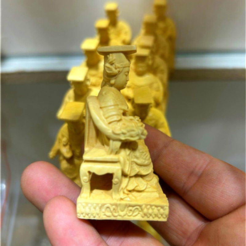 黄杨木雕妈祖雕像湄洲天上圣母娘娘神像天后圣母佛像家用装饰摆件