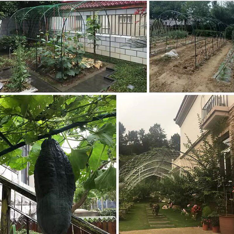 极速瓜架爬藤架农用搭棚架子钢管喇叭花6米防雨养花雨棚U型种菜攀