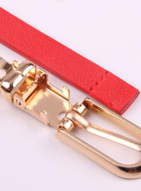 好货Womens beltFaux Leather Belts Candy Color Thin Skinny