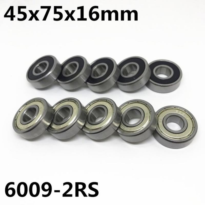 10pcs High quality 6009-2RS ball bearing 45x75x16 mm deep gr