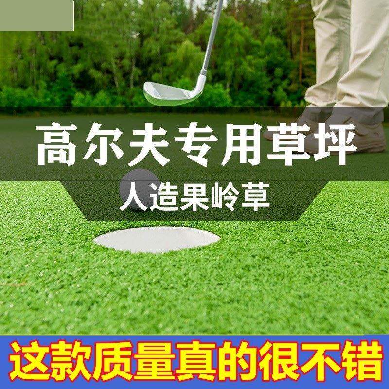 极速高尔夫球场草坪人造果岭草人工塑料户外门球场仿真曲丝草皮地