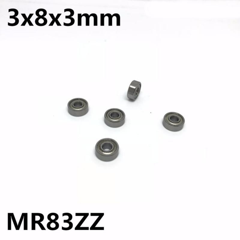 50Pcs MR83ZZ MR83-2RS L-830ZZ 3x8x3 mm Deep groove ball bear