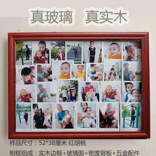 怀旧老式玻璃相框6070年代家庭大尺寸多张照片框挂墙装饰礼物