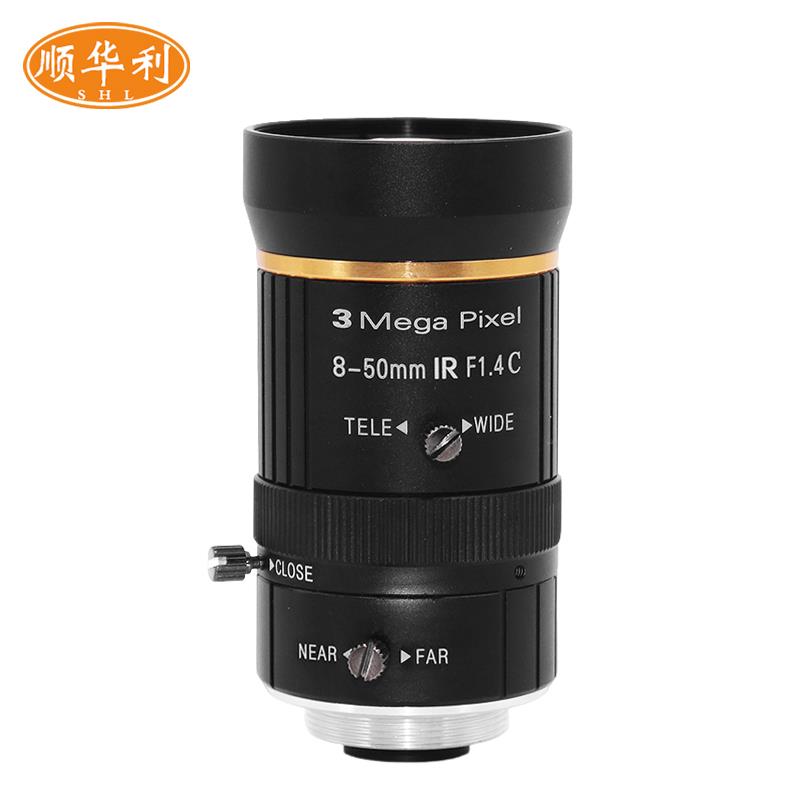 机器视觉300万像素变焦8-50MM工业相机CCD监控镜头手动光圈2/3