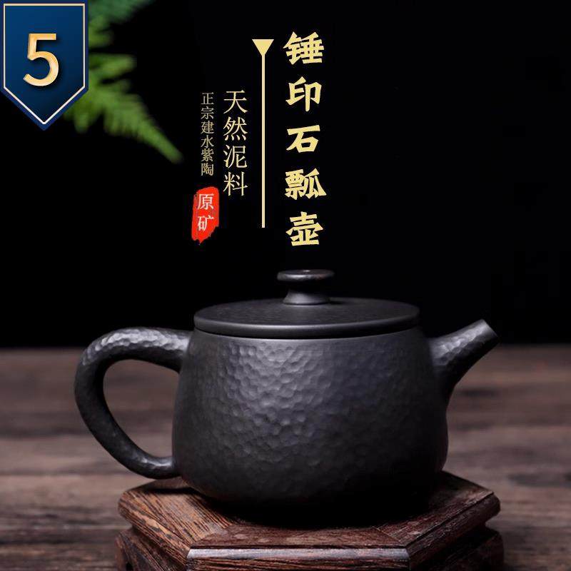 【滇匠】云南建水紫陶茶壶 全手工锤印非紫砂家名家功夫茶具锤印