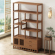 博古架实木中式 茶柜置物架茶叶展示柜茶室摆件架酒柜客厅隔断书架