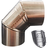 加厚定制201不锈钢弯头家用柴火灶取暖火炉烟筒弯管锅炉排烟配件