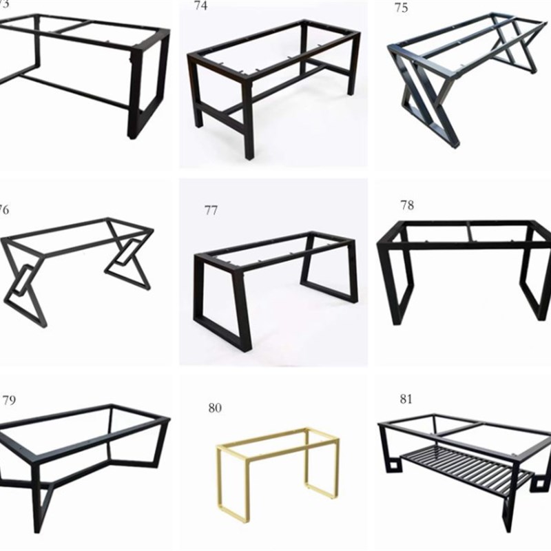 吧台脚架桌腿支架来图订制不锈钢茶几脚办公桌架脚客厅茶桌餐台脚