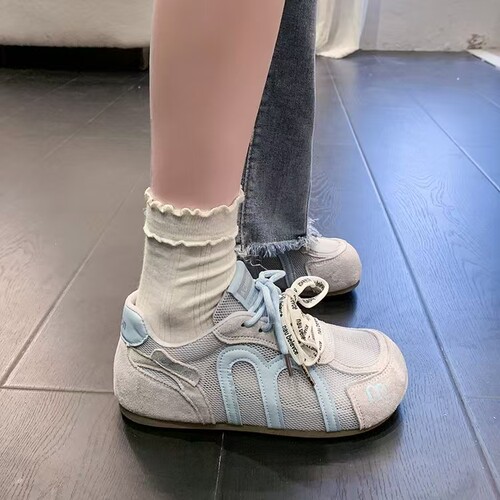 3.5cm【软底乖乖鞋】内增乳胶垫德训鞋透气运动板鞋0-1