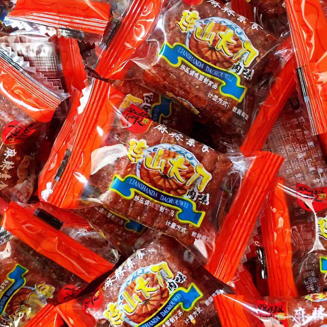 双椒记忆连山大刀肉麻辣素食面筋儿时辣味零食小吃怀旧辣条1000g