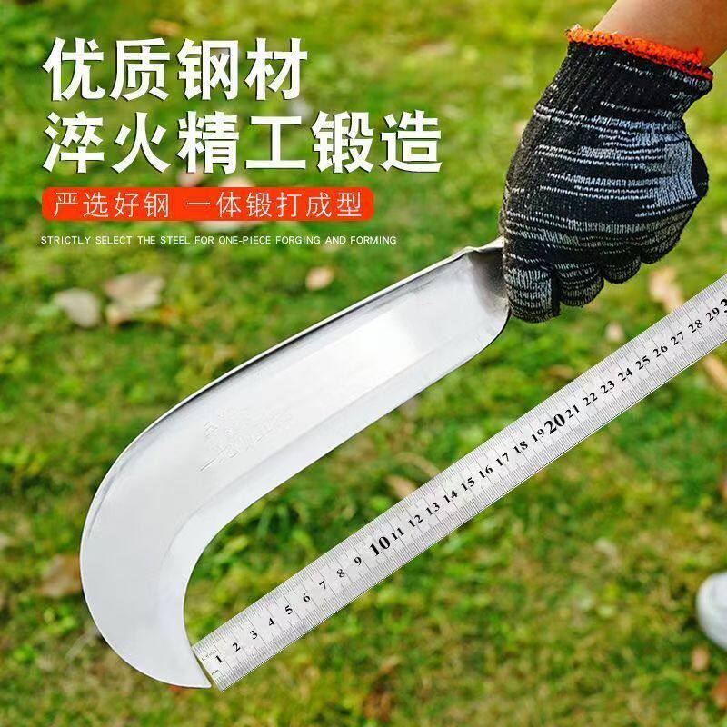 手工锻打不锈钢砍柴刀砍树刀砍竹子专业柴刀户外开山开路钓鱼工具