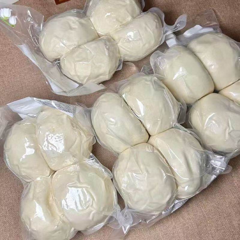 山东纯手工馒头正宗老面北方饽饽早餐面食馍馍包子包装盒摆件批发