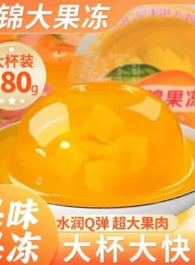 什锦果冻网红大果冻果肉零食网红大杯果冻零食大礼包生日礼物批发