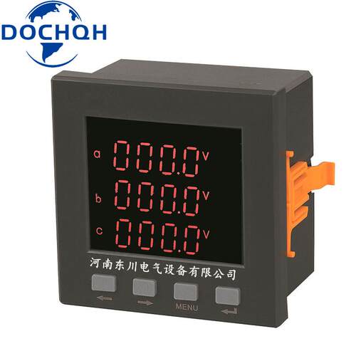 GE703M-2D4三相电流表AC0-5A可调9D4数字电流表三路4-20MA变送