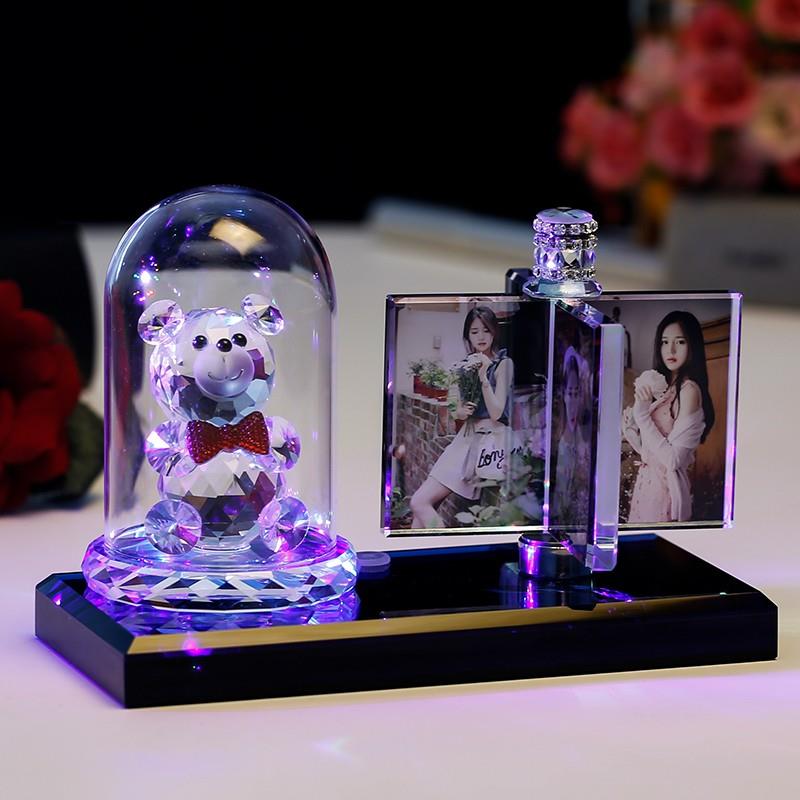 水晶相框，高端写真，定制DIY，婚纱照定制，情侣，创意宝宝饰品