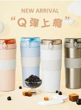 香港世宝大Q杯800ml真空陶瓷保温杯珍珠奶茶咖啡杯大容量养生杯