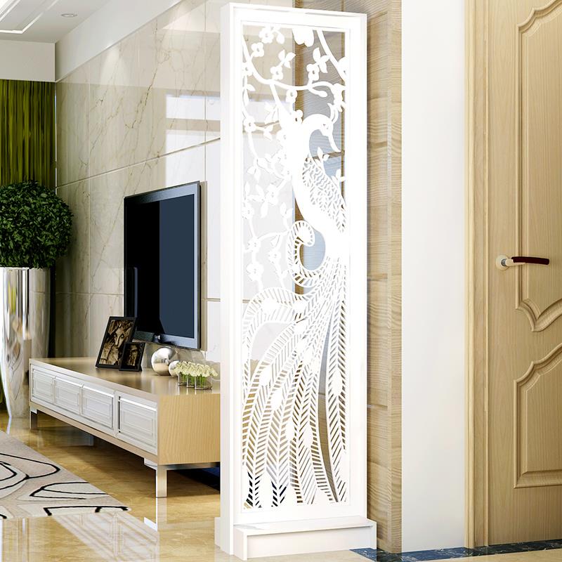 屏风隔断客厅新中式入户进门简约现代玄关置物架创意装饰移动遮挡