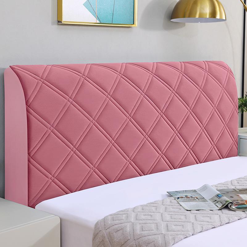 新款床头罩绒面床头套防尘罩软包床头保护套夹棉加厚全包实木欧式