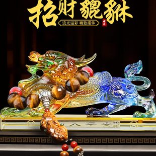 饰品皮丘男士 保平安招财品台摆件装 汽车内饰貔貅中控麒麟车载高档