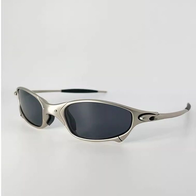 thumbnail for MOOKAA Futuristic Y2K Metal Cat Eye Cycling Sunglasses For Men and Women UV400 HD Polarized Sunglasses Outdoor