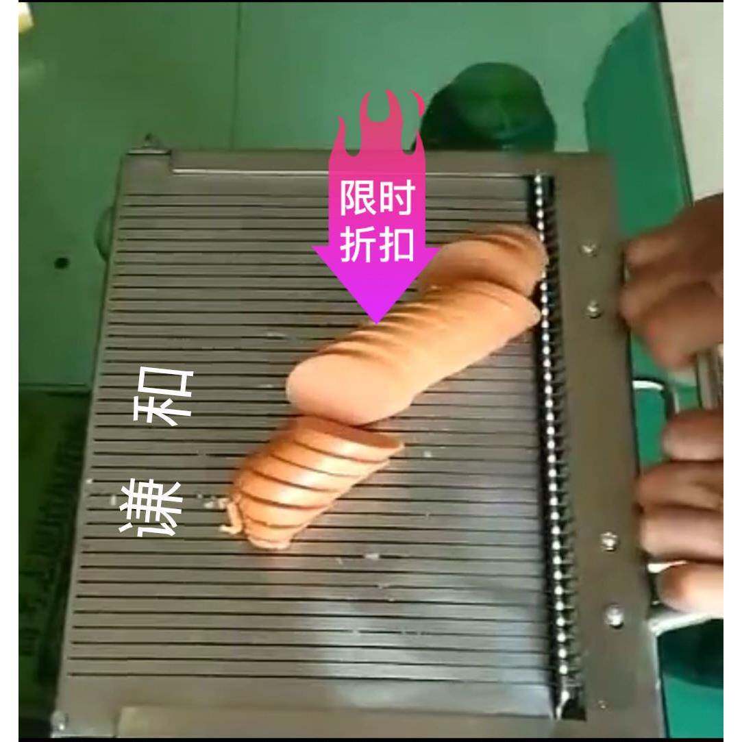 谦和厂家手压切凉皮机午餐肉火腿肠鸭血豆腐切片神器切片机