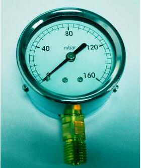 微压膜盒压力计 ye60 ye-60 0~160mbar 膜盒表 直经65mm 径向