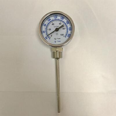 直径62mm 温度100度 径向 立式 双金属温度计 固定外螺纹G1/2 313