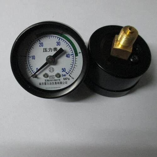 直径40mm小的压力表Y40Z-5MPA-50BAR 背接式压力表