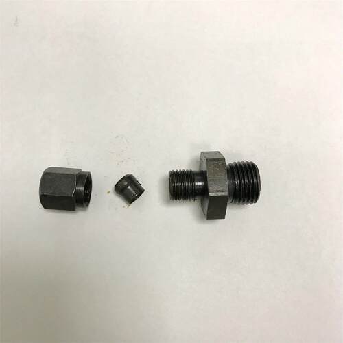钢铁制品接头 卡套接头 m16x1.5-6mm 外牙m16x1.5  卡外径6mm铜管