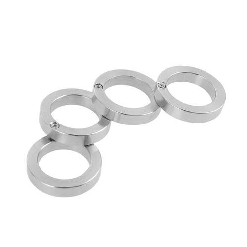 HARD SELF DEFENSE RING便携式减压旋双环转动指虎可折叠扳指玩具