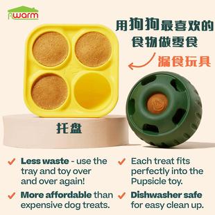 Woof Pupsicle宠物慢食碗 易清洗可冷冻硅胶托盘模具