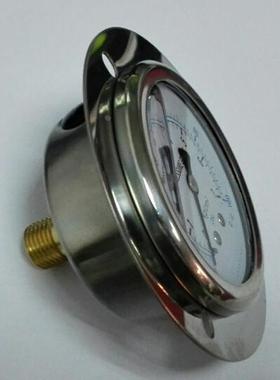 轴向抗振震压力表 pressure gauge 7kgcm2 100psi yn_60zt 双刻度