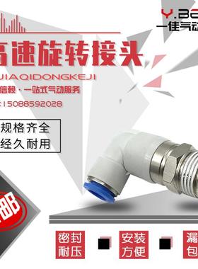 气动高速旋转接头PL8-02 NRL6-01 KSL10-03弯头12-04轴承旋转接头